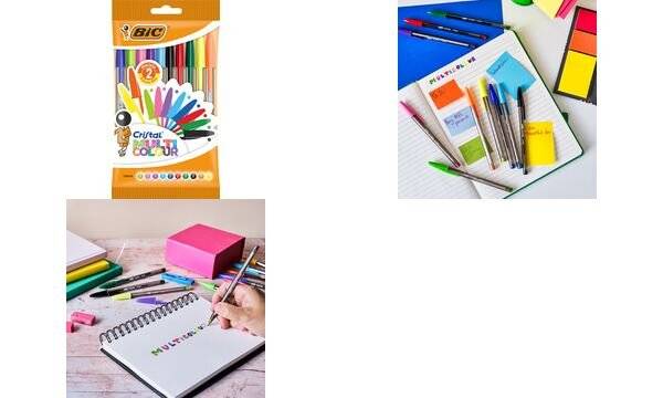 BIC Kugelschreiber Cristal Large Multicolor, 10er Beutel (5102664)-0