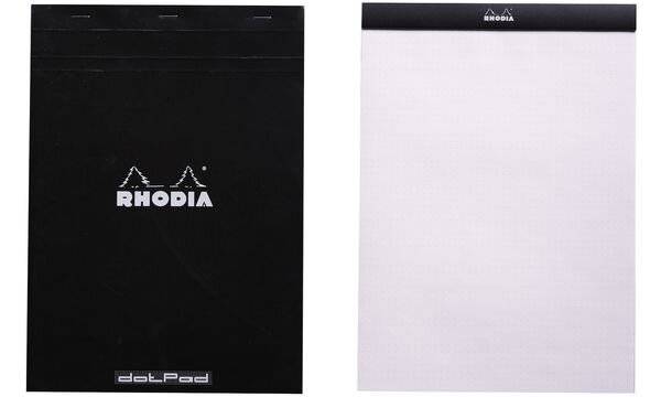 RHODIA Notizblock "dotPad", DIN A4+, gepunktet, schwarz-1