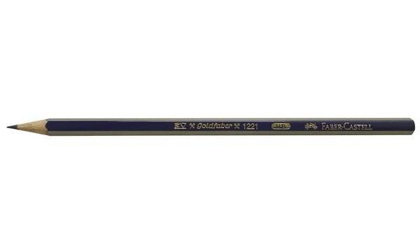 FABER-CASTELL Bleistift GOLDFABER, sechseckig, Härtegrad: 5B (5661137)-0