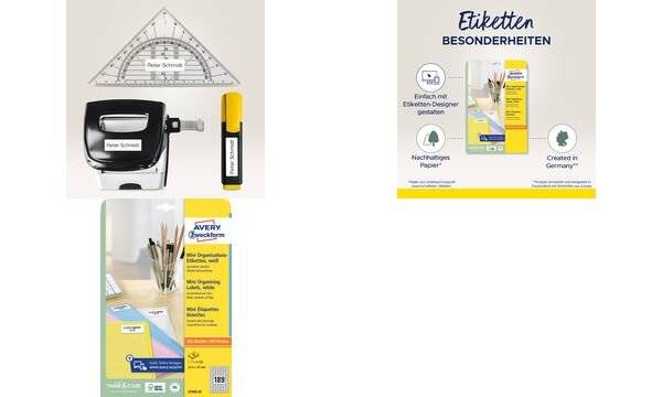 AVERY Zweckform Mini-Etiketten, 46,0 x 11,1 mm, weiß (7207656)-0