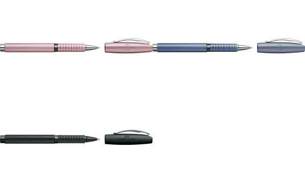 FABER-CASTELL Tintenroller Essentio Aluminium, schwarz (5661477)