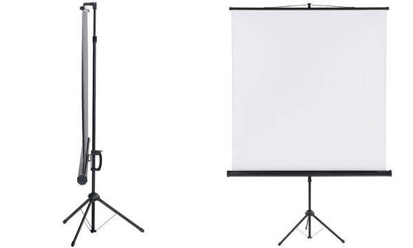 Stativleinwand X-tra Line 150x150cm Dreibeinstativ-2