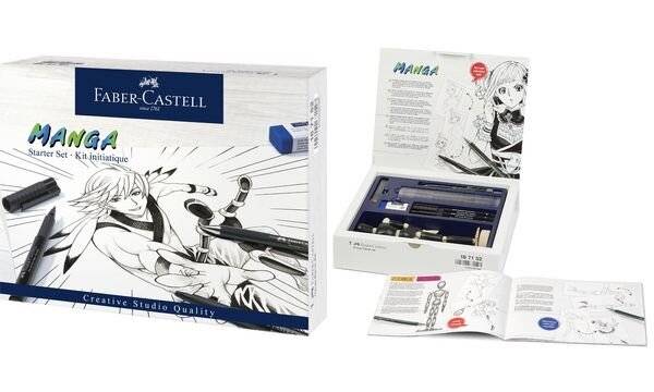 FABER-CASTELL Tuschestift PITT artist pen Manga Starter Set (5661222)