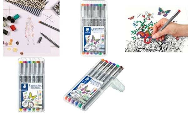 STAEDTLER Pigmentliner, Strichstärke: 0,5 mm, 6er Etui