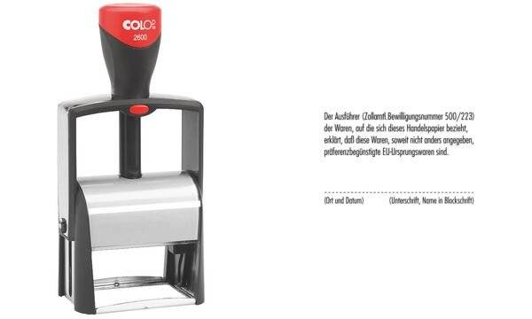 COLOP Textstempel Classic 2600, 8-zeilig, mit Gutschein-1