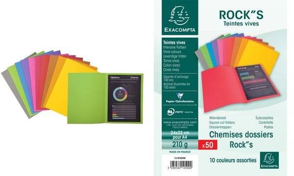 EXACOMPTA Aktendeckel ROCK'S, DIN A4, fuchsia