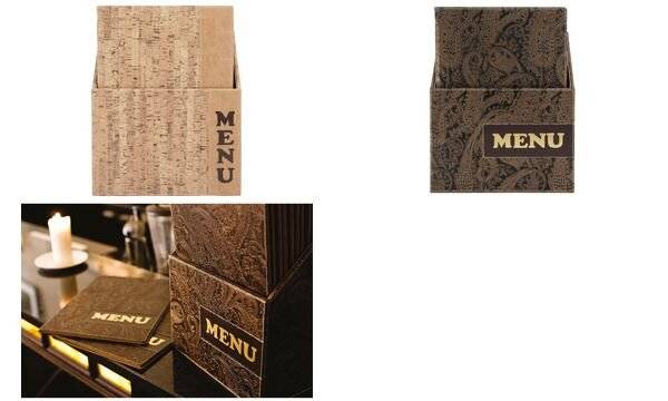 Securit Speisekarten-Mappe DESIGN CORK, A4, 10er Box (70020376)-1