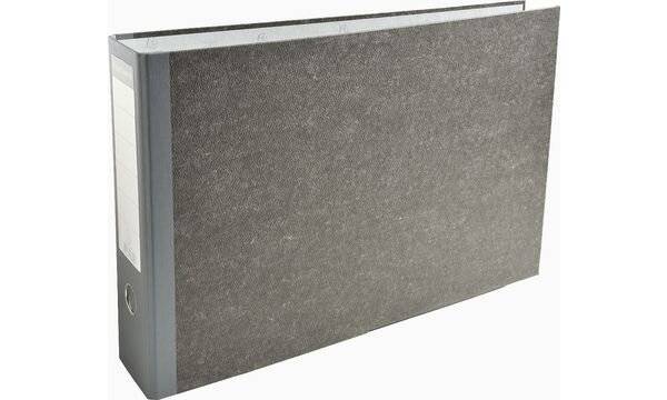 Ordner Standard wolkenmarmoriert, mit 2 Ringen, 80mm Rücken, für Format DIN A3 quer-4