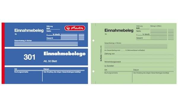 PELIKAN - Einnahmebeleg Formularbuch 1 St. - Bürokleinmaterial - A6-2
