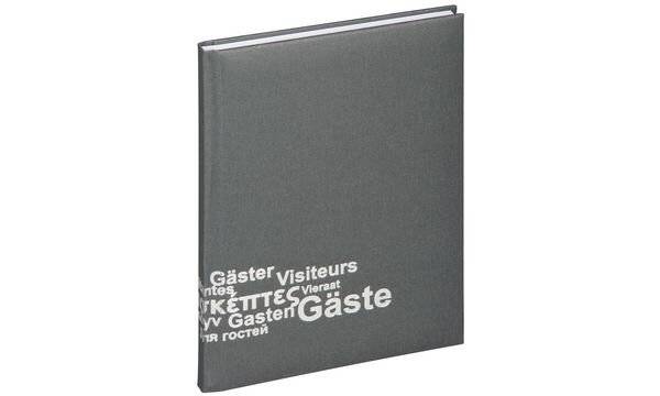 PAGNA Gästebuch Europa, (B)195 x (H)255 mm, 192 Blatt, grau (63091810)-0