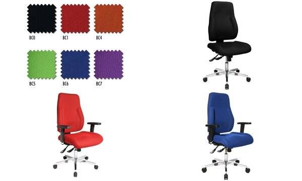 Topstar Professioneller Bürodrehstuhl P91 mit Spezialformschaum, Bezug schwarz-4