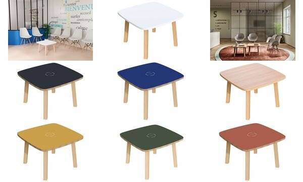 Beistelltisch Woody TB60.10.13 60x60cm buche/weiß-2