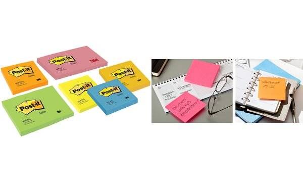 Post-it Haftnotiz Neon Notes 654NGR 76x76mm 100Blatt neongrün-3