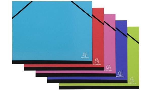 Zeichenmappe 26x33cm mit Gummizug farbig sortiert-5