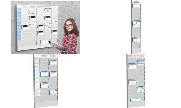 PAPERFLOW Wand-Büroplaner 20 Fächer, A5, Erweiterungselement-1
