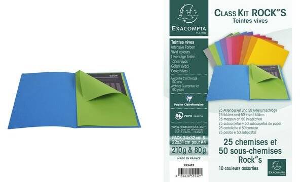 EXACOMPTA Aktendeckel ROCKS Class' Kit-1