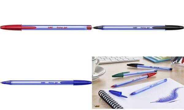 BIC Kugelschreiber Cristal Soft, Strichfarbe: rot-0