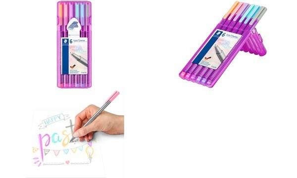 STAEDTLER Fineliner triplus pastel, 6er Etui-3