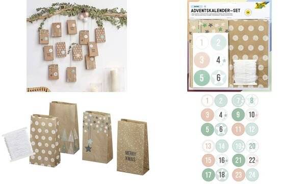 folia Adventskalender 24 Adventstütchen "NATURE" (57906013)-0
