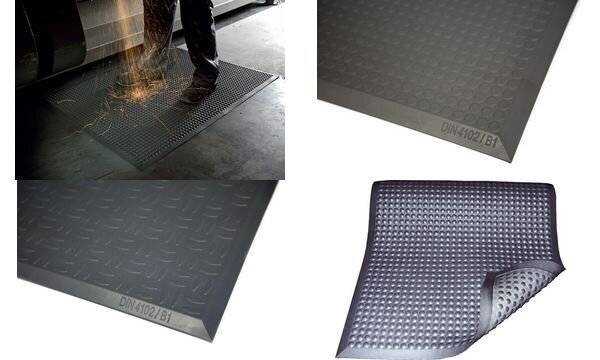 Arbeitsplatzmatte Yoga Ergo Fire 95x125cm grau-2
