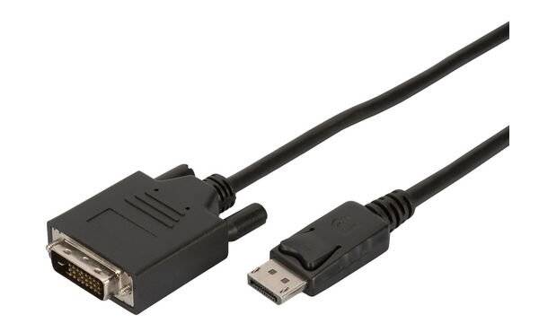Digitus DisplayPort Adapterkabel DisplayPort Stecker, DVI-D 24+1pol. Stecker 2.00 m Schwarz AK-990900-020-S DisplayPort--2