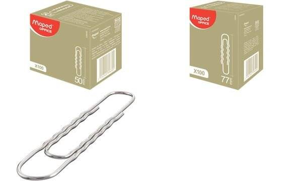 Maped Aktenklammern, vernickelt, 50 mm, gewellt (82039630)-2