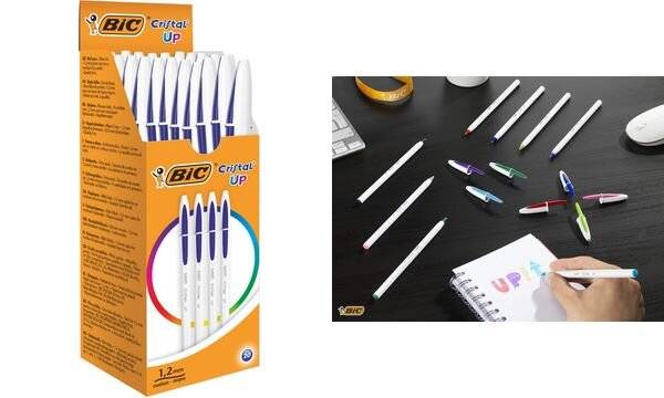 BIC Kugelschreiber Cristal Up, Strichfarbe: blau, 20 Stück-3