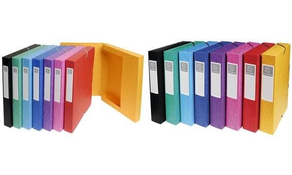 EXACOMPTA Archivbox EXABOX, Manila-Karton, 40 mm, sortiert-5