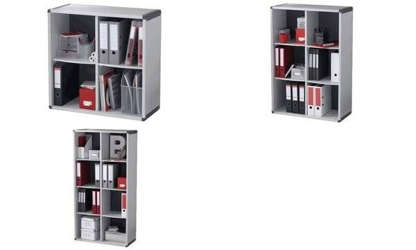 Fastpaperflow Büroregale/BM4K2.11 H778xB651xT330 mm grau/anthrazit-1