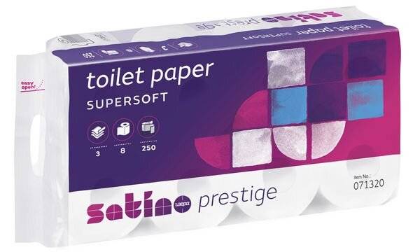satino by wepa Toilettenpapier Prestige, 3-lagig, hochweiß-1