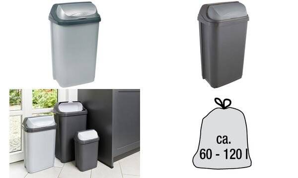 keeeper Abfallbehälter "rasmus", 50 Liter, graphite-2
