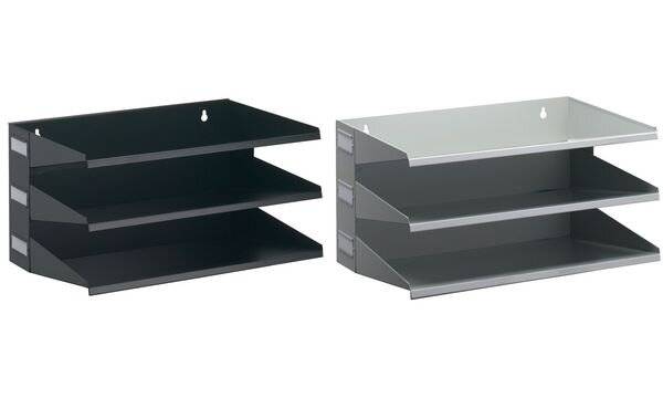 DURABLE Sortierreck, mit 3 Fächern/DIN A4, schwarz, Stahl, 360x205x250mm-2