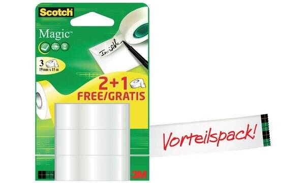 3M Scotch Klebefilm Magic 810, unsichtbar, Vorteilspack-1