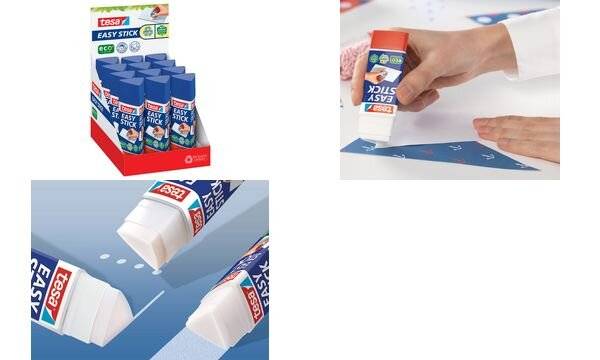 tesa ecoLogo Easy Stick Klebestift, 25 g, Thekendisplay (87570301)-2