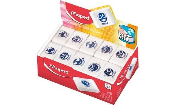 Radierer Essentials Soft kleines Format mit Smileys farbig sortiert-4