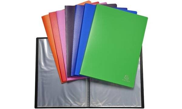 EXACOMPTA Sichtbuch, DIN A4, PP, 60 Hüllen, violett-1
