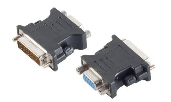 Adapter DVI-D-Stecker 24+1 Dual-Link/VGA-Buchse-1
