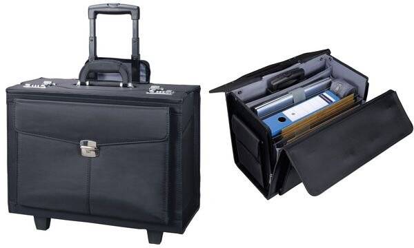 Alassio Pilotenkoffer "ROCCA", Mikrofaser, schwarz (5317632)-0