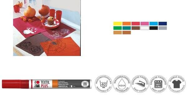 MARABUWERKE - Marabu Textil Painter PLus 070 - Marker - Weiß-2