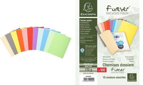 EXACOMPTA Aktendeckel FOREVER 180, DIN A4, rot-0