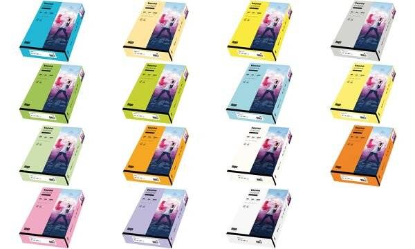Kopierpapier tecno® colors, DIN A4, 80 g/m², Pack: 500 Blatt, mittelorange-3