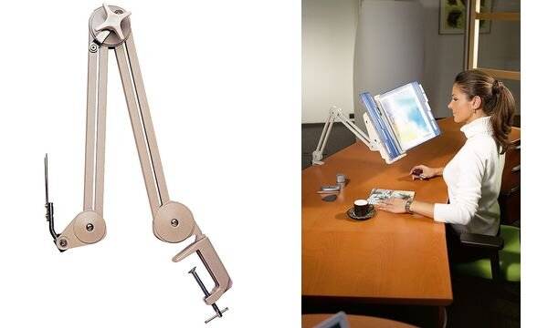 TARIFOLD Schwenkarm OFFICE 580101 mit Tischklemme leer grau-2