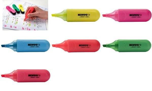 Kores Textmarker "BRIGHT LINER", Farbe: pink-1
