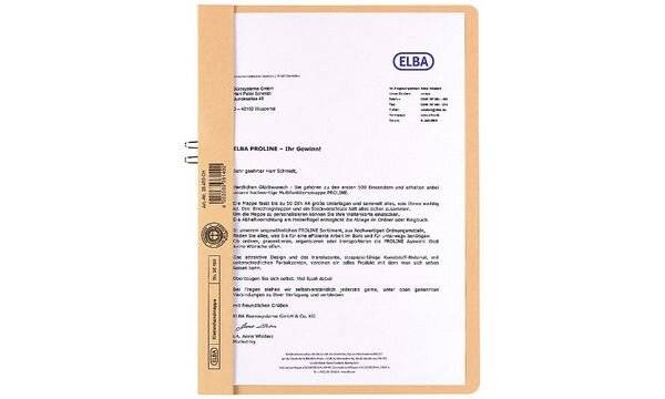 Klemmmappe DIN A4 10Blatt Karton orange-6