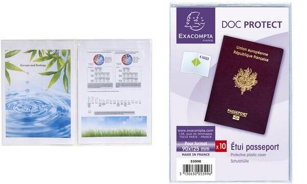 EXACOMPTA Ausweishülle, PVC, 2-fach, 0,15 mm, DIN A4-2
