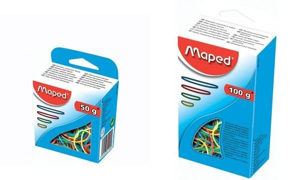 Maped Gummiringe im Karton, 50 g, sortiert (82351100)-2