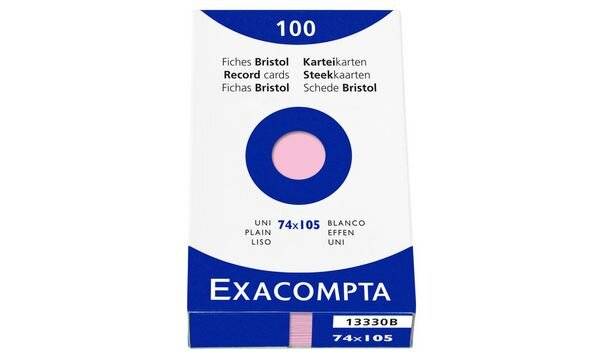 EXACOMPTA Karteikarten, DIN A7, liniert, weiß (8701151)-0