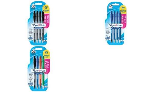 Paper:Mate Gelschreiber FlexGrip GEL, 4er Blister, schwarz (5128463)-0
