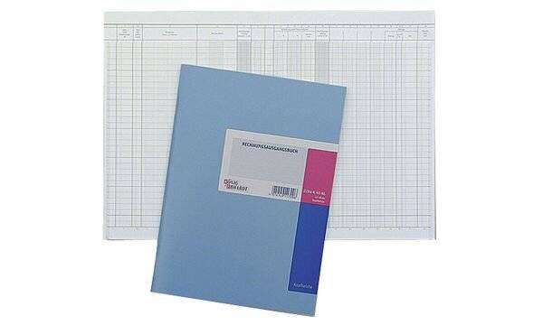 Formularbuch Rechnungsausgangsbuch 42 Blatt Kopfleiste Karton hellblau-2