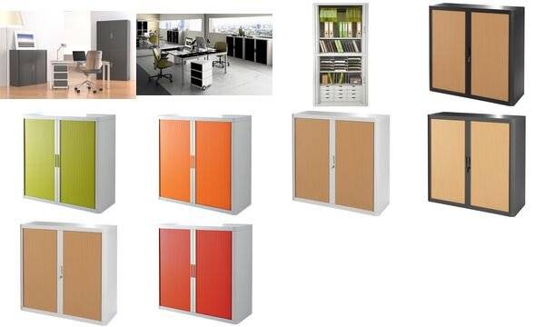 PAPERFLOW Rollladenschrank easyOffice, 2 Fachböden-1